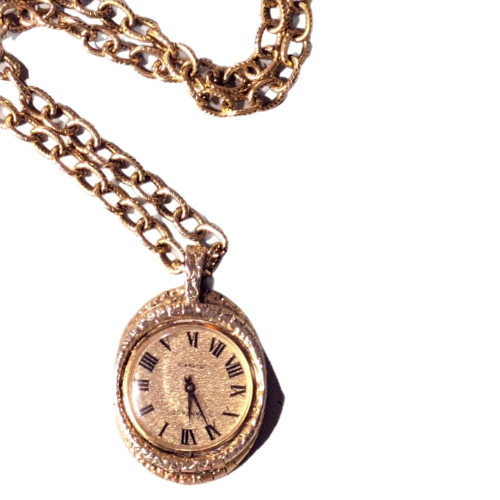 Hamilton Vantage MW Lady's Pendant Necklace Watch